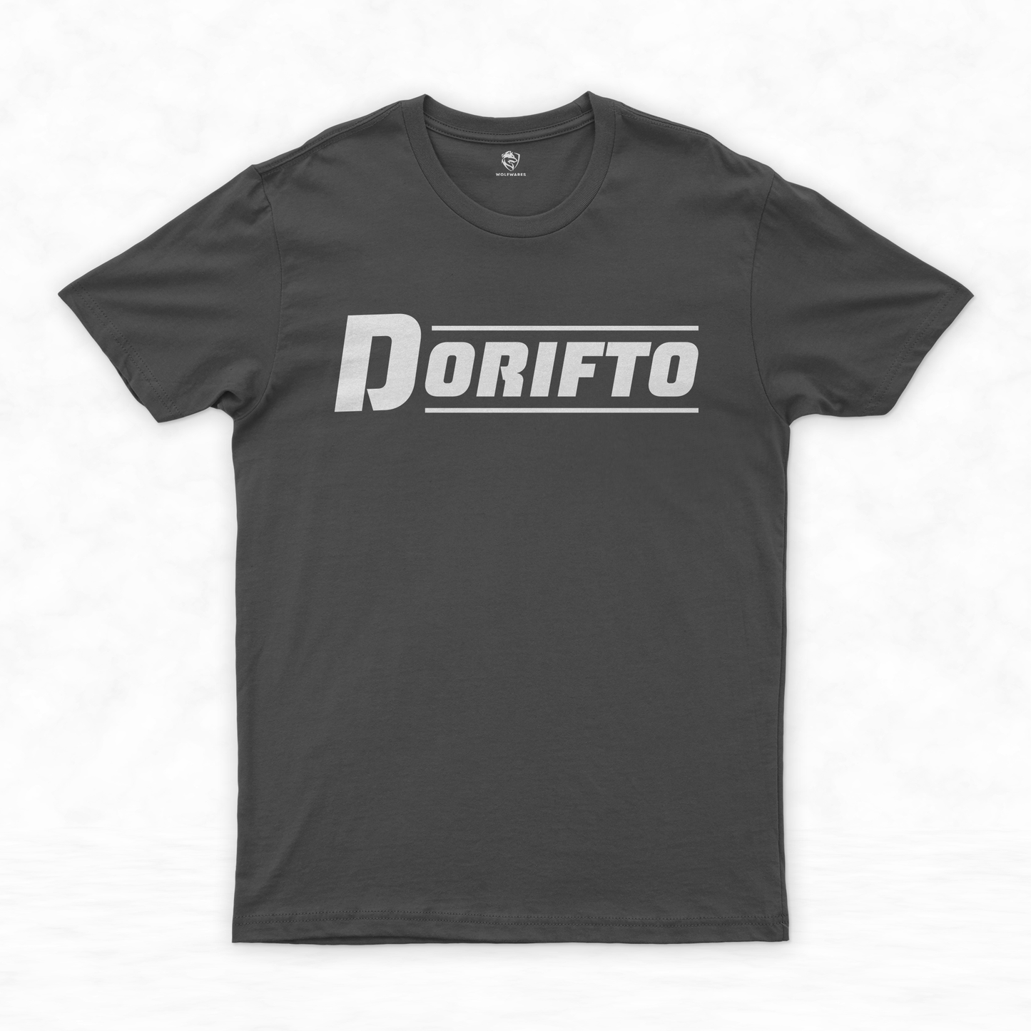 Retro Sophistication: Vintage Black Tee | Dorifto & Clean Design T-shirt