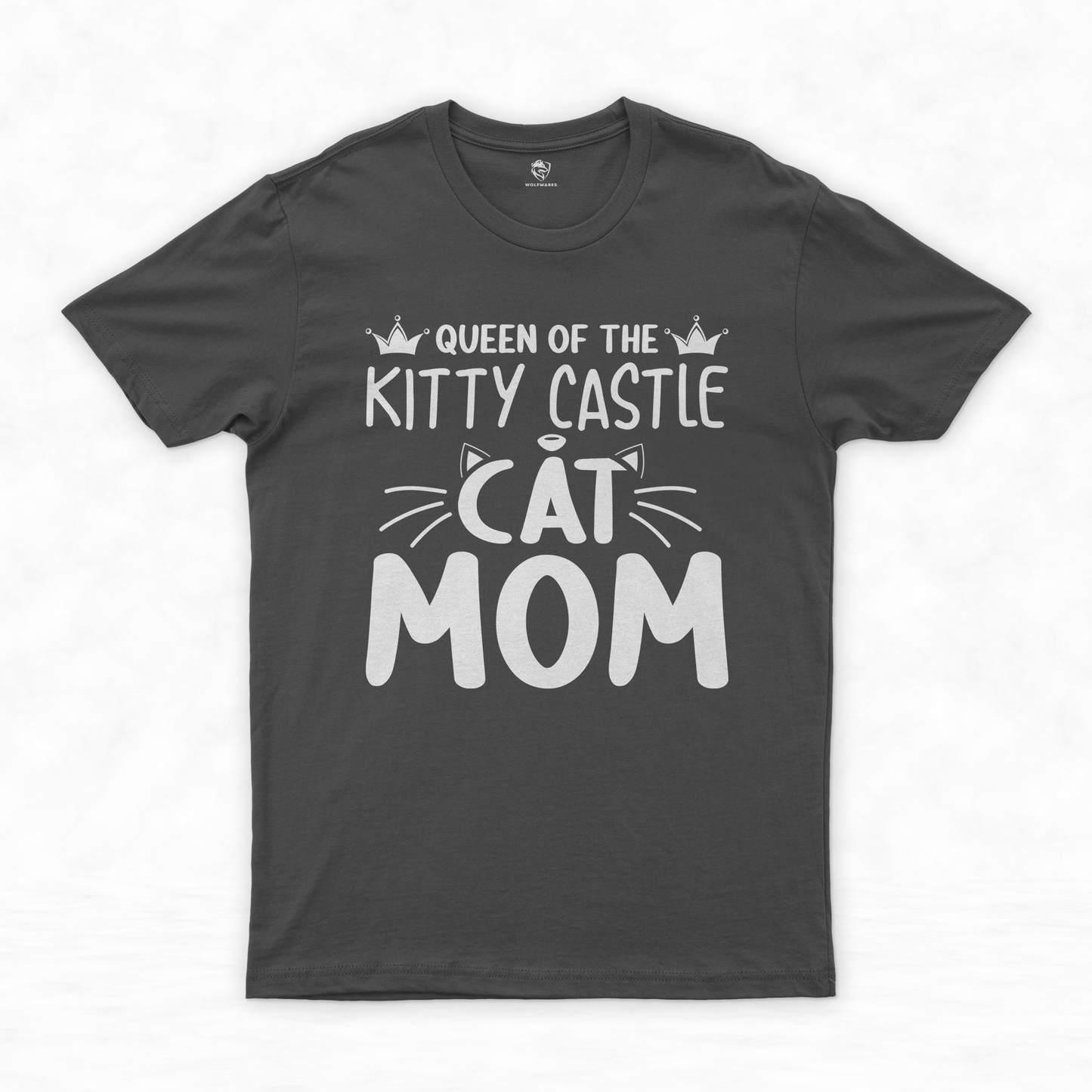 Crowned Cat Queen: Cat Mama Shirt & Mother of Cats Shirt