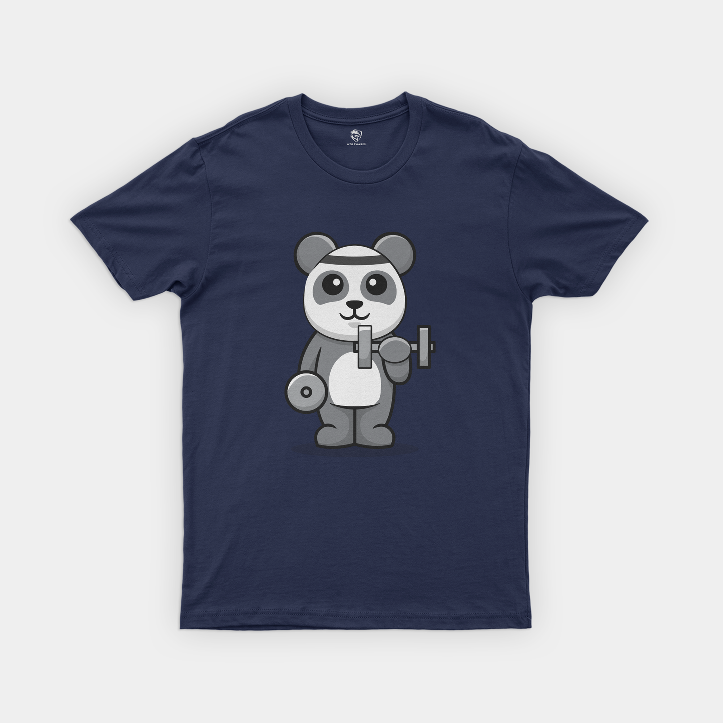 Get Your Giggle On: Panda Graphic Workout Tee for Fitness Fun