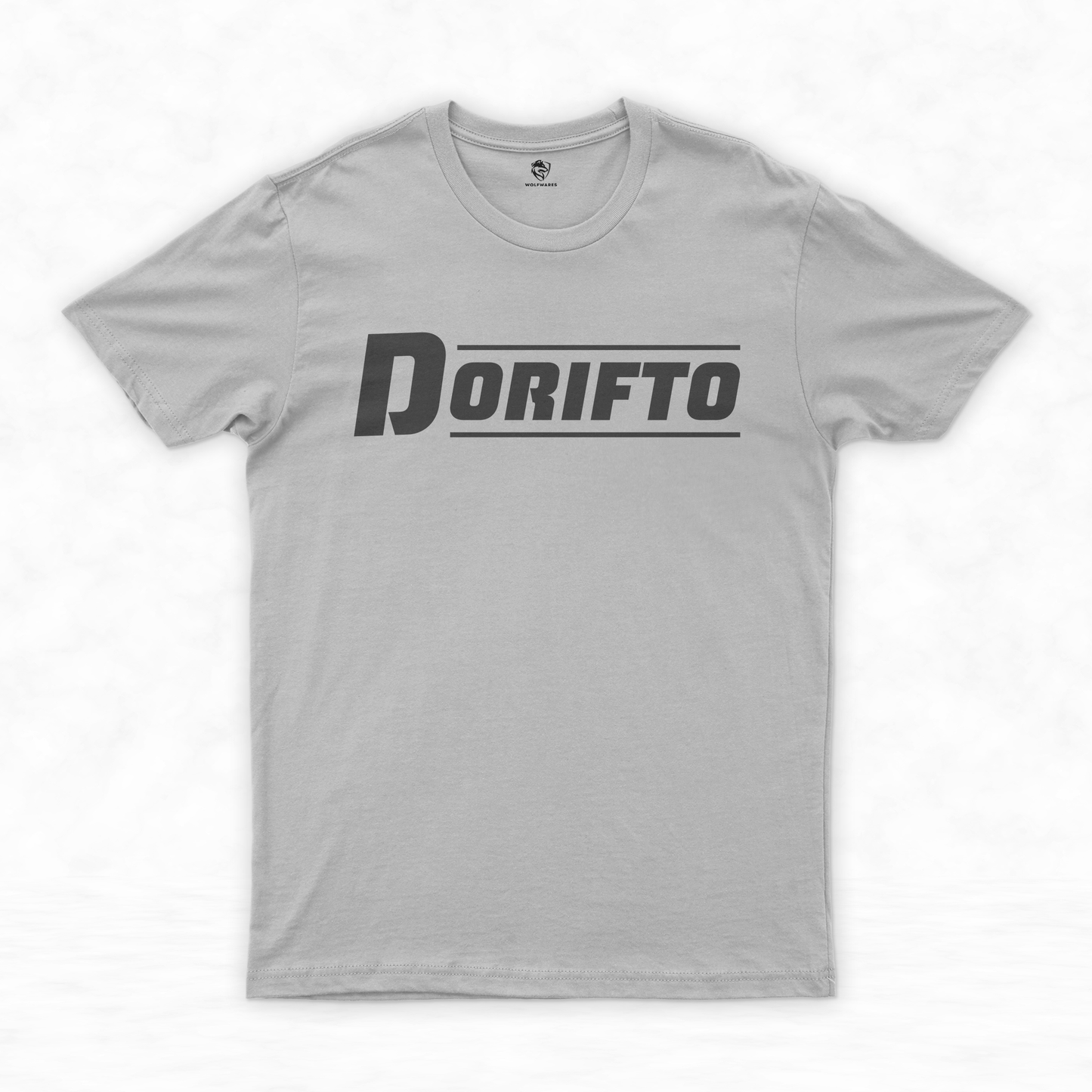 Retro Sophistication: Vintage Black Tee | Dorifto & Clean Design T-shirt