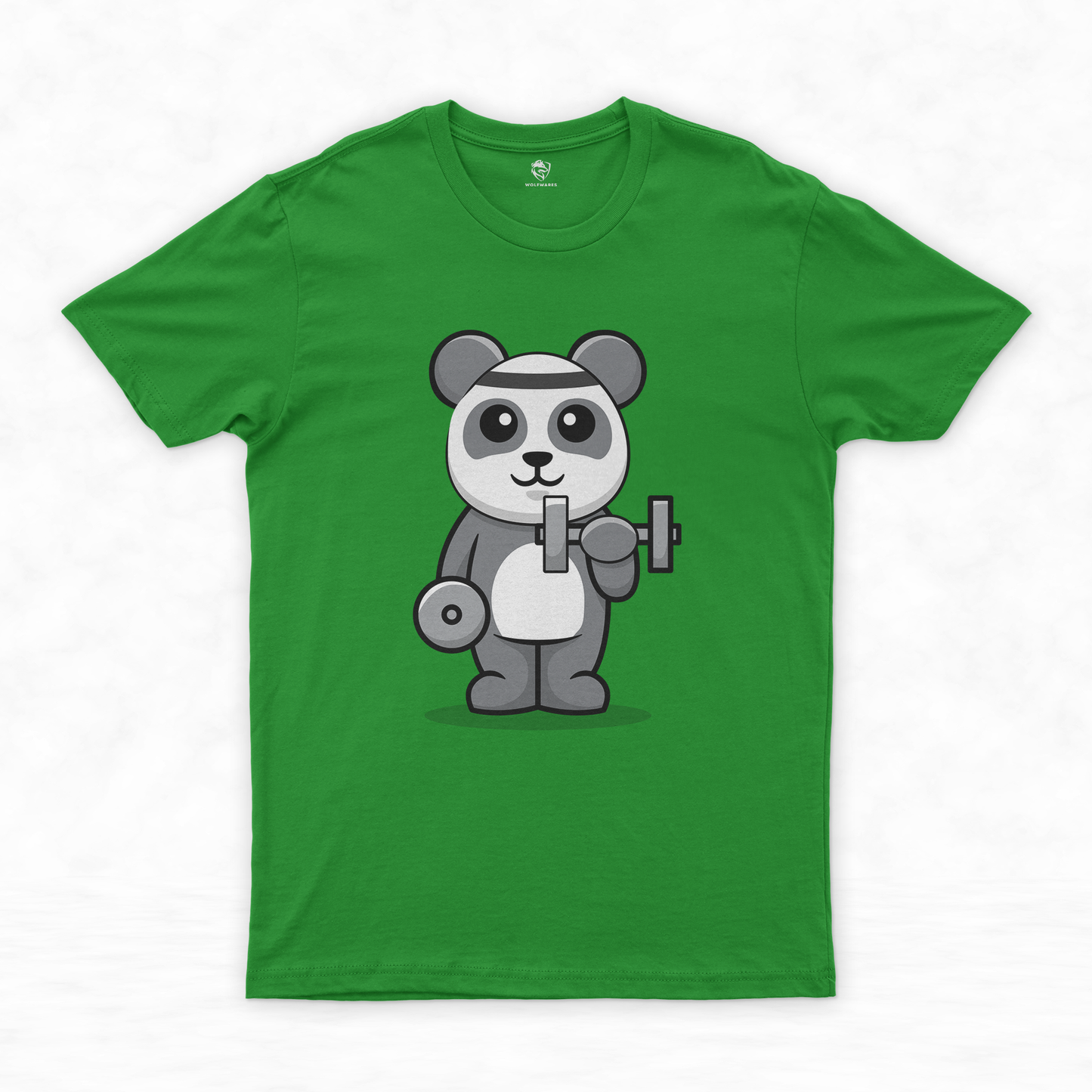 Get Your Giggle On: Panda Graphic Workout Tee for Fitness Fun