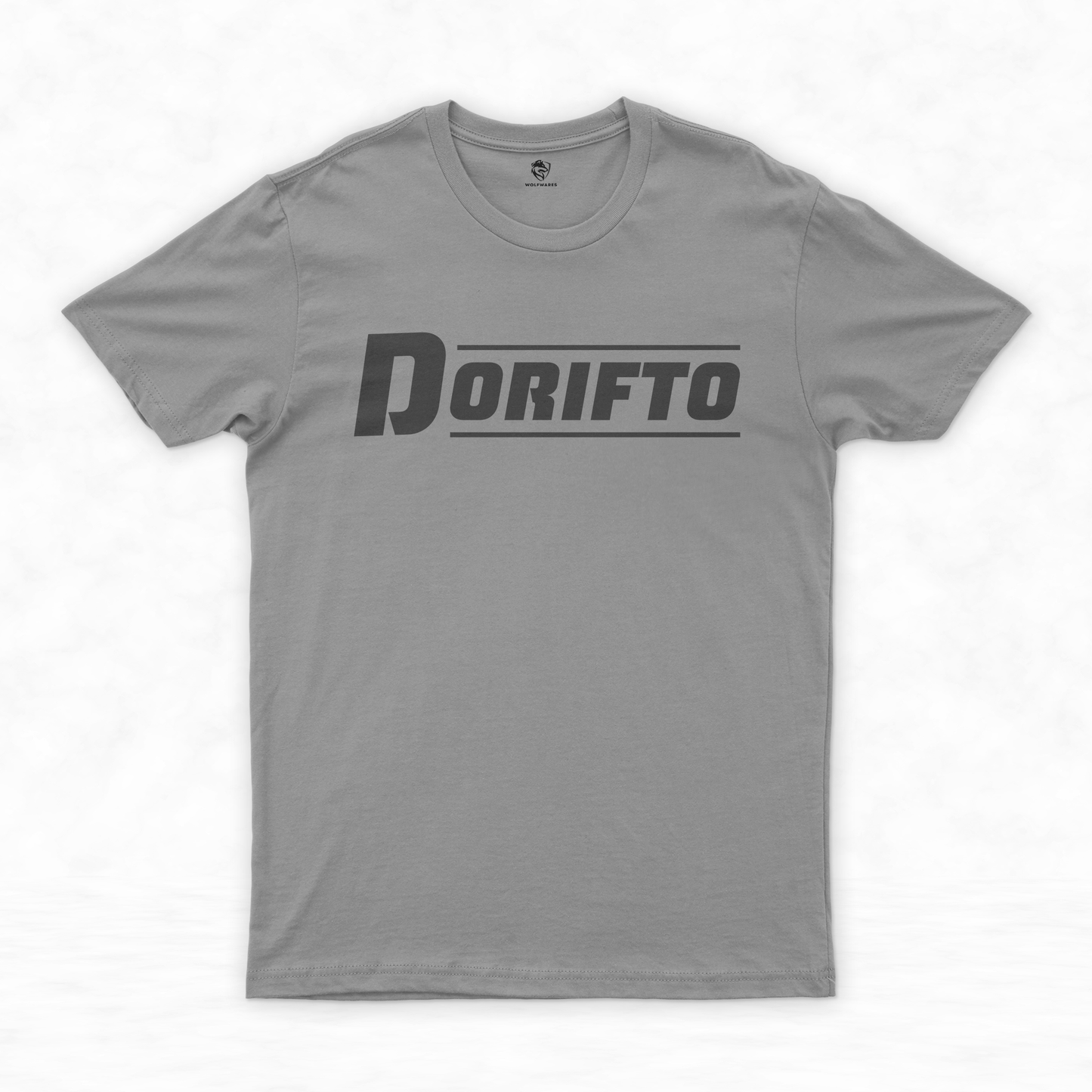 Retro Sophistication: Vintage Black Tee | Dorifto & Clean Design T-shirt