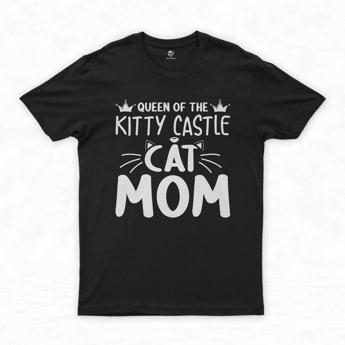Crowned Cat Queen: Cat Mama Shirt & Mother of Cats Shirt