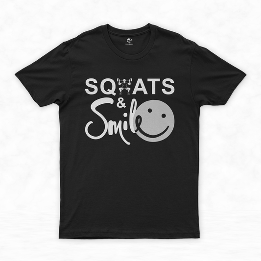 Workout T-Shirt Collection | Lift, Laugh, Love - Squats & Smiles