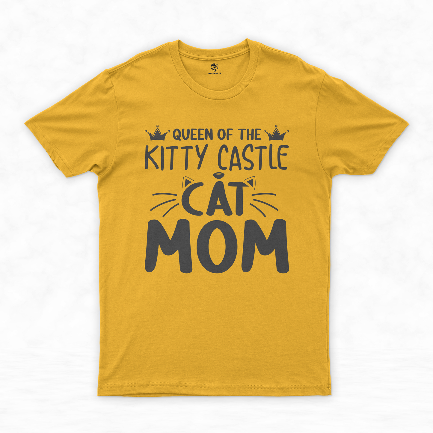 Crowned Cat Queen: Cat Mama Shirt & Mother of Cats Shirt