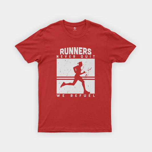 Running Club T-Shirt Collection | Fuel Your Journey - Runners Never Quit, We Refuel!