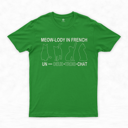Purr-fect Harmony Collection: Un Deux Trois Cat Shirt & Cute Cat T-shirt