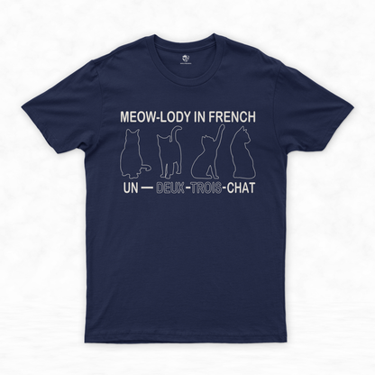Purr-fect Harmony Collection: Un Deux Trois Cat Shirt & Cute Cat T-shirt